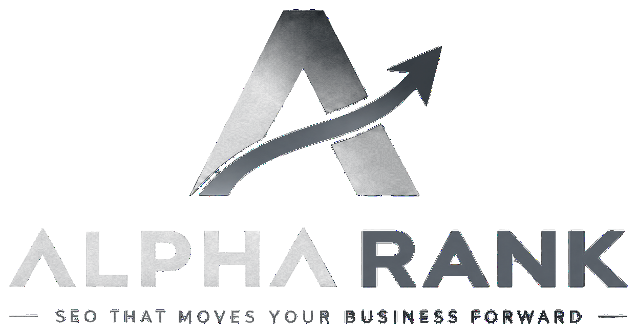 AlphaRank logo: SEO That Moves Your Business Forward